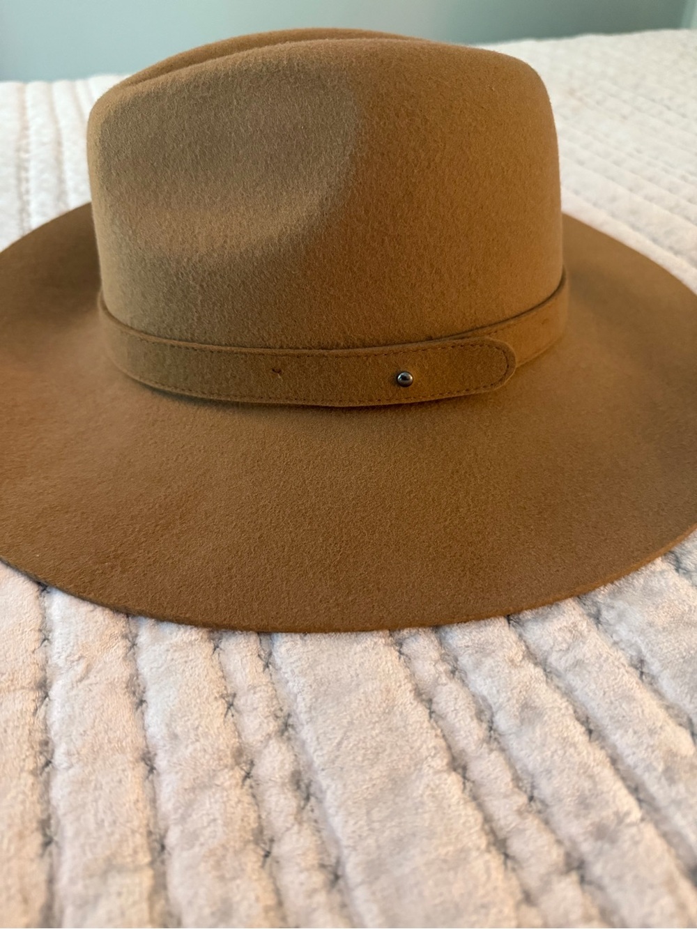 Macchia di Ruggine 100% Wool Wide Brim Fedora/Rancher Hat - Picture 3 of 3